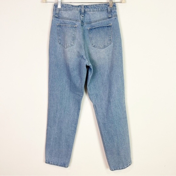 BP HIGH WAIST LIGHT WASH HIGH RISE DENIM DISTRESSED JEANS WOMENS SZ 24 - Picture 4 of 4